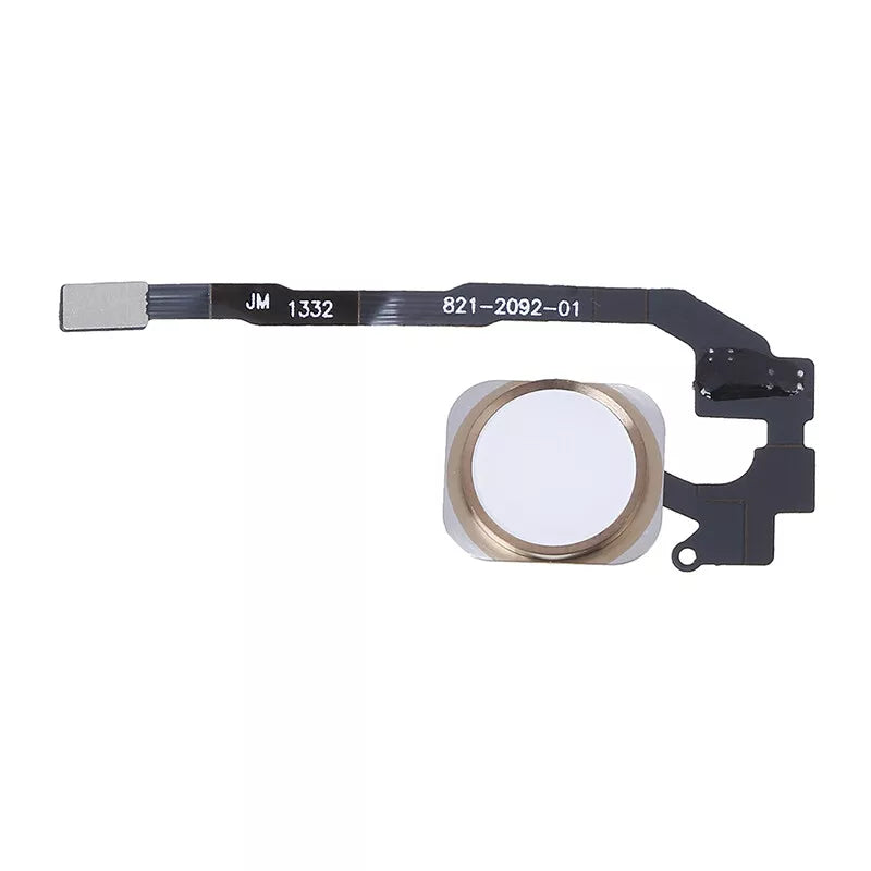 Home Button Flex with Fingerprint Sensor For Apple iPhone 5S Gold